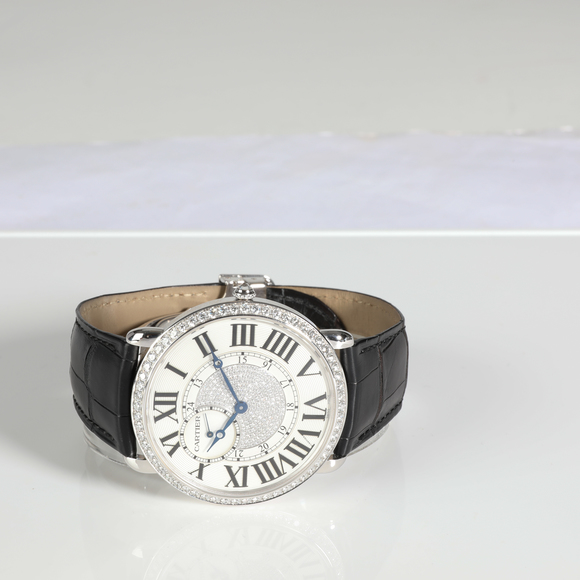 CARTIER Ronde Louis WR007004 Unisex Watch in 18kt White Gold - Picture 5 of 5